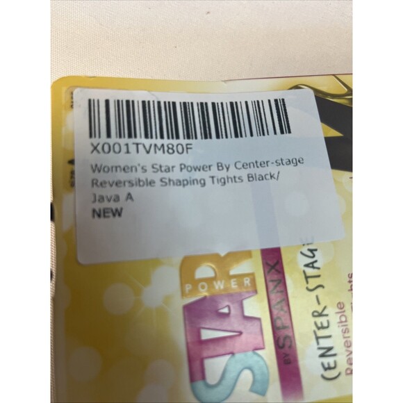 SPANX Star Power Center Stage Reversible Shaping Tights Java/Black Size A NWT - Picture 5 of 5